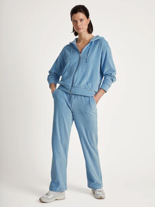 Produktbild Calida Sweatjacke Loungewear "Lounge Velours" hellblau (36, S)