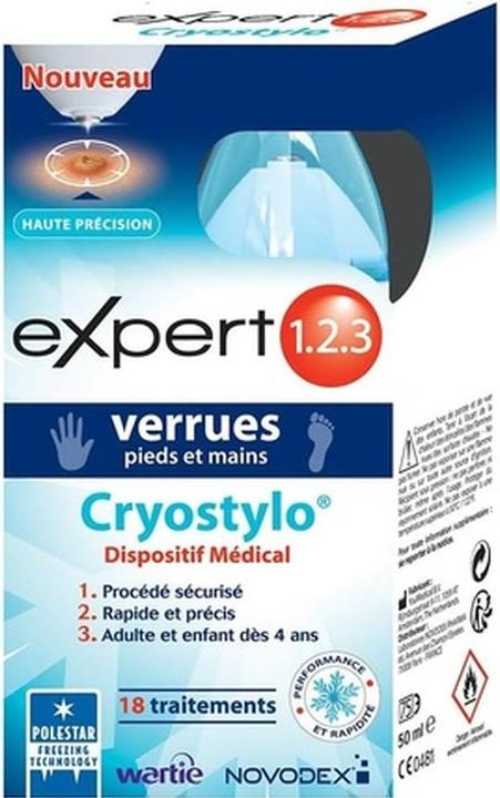 Novodex Expert 1.2.3 Cryostylo Foot and Hand Warts Treatment (Fussdeodorant & -puder)