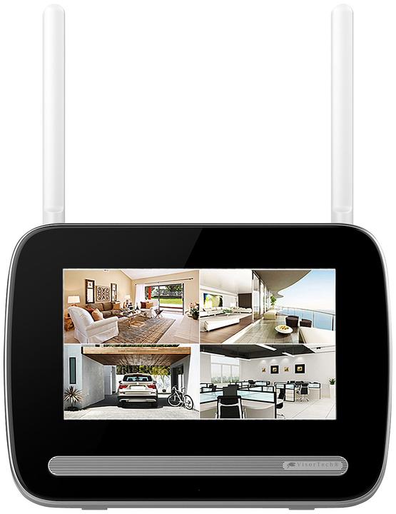 Immagine prodotto VisorTech Registratore di sorveglianza radio per telecamere 2K DSC-500.cam/501.cam, con applicazione (Videoregistratore di rete (NVR))