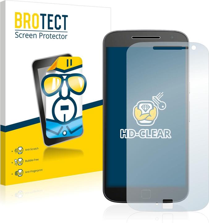 Produktbild BROTECT Schutzfolie Displayschutz Displayschutzfolie Folie Klar Transparent (2 Stück, Motorola Moto G4 Plus)