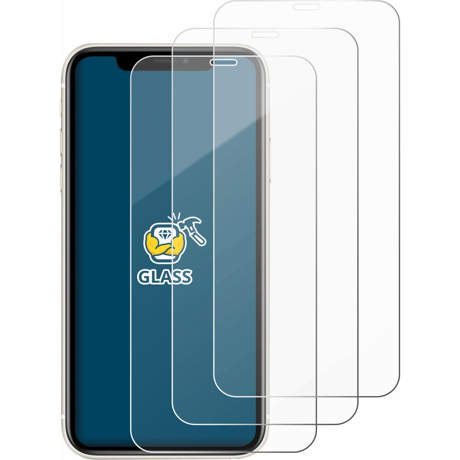 Thumbnail - BROTECT Panzerglas Hartglas Displayschutz (3 Stück, Apple iPhone 11), Smartphone Schutzfolie, Transparent