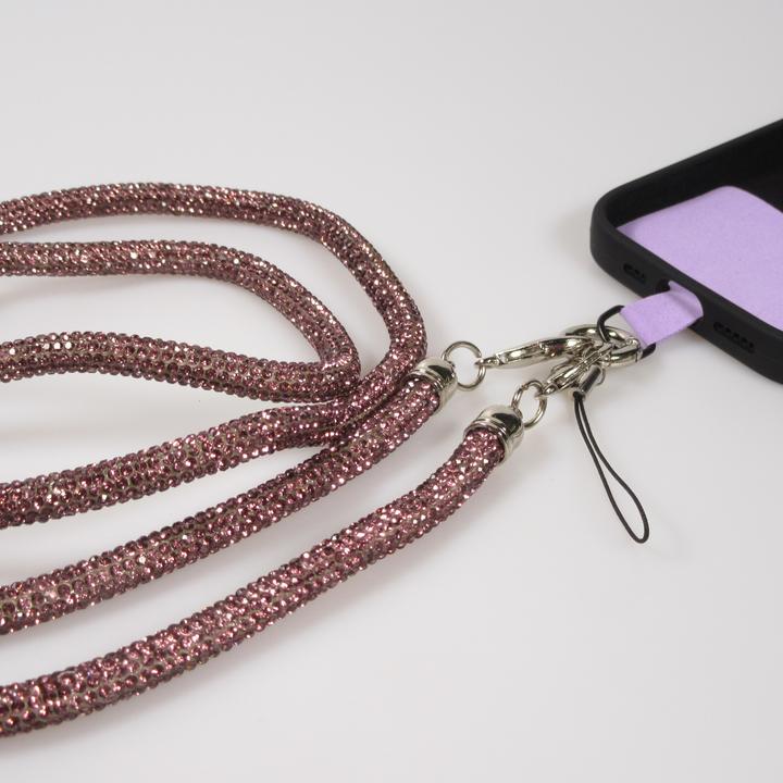 Image du produit PhoneLook Lanière universelle Glitter Strass pour coques de smartphone Bordeaux