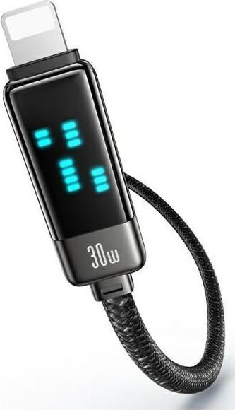 Actual product image Usams USB-C to Lightning Cable 30W 1.2m Zinc Alloy Fast Charging Data Cable Meteor Series SJ743USB0 (1.20 m, 30 W)