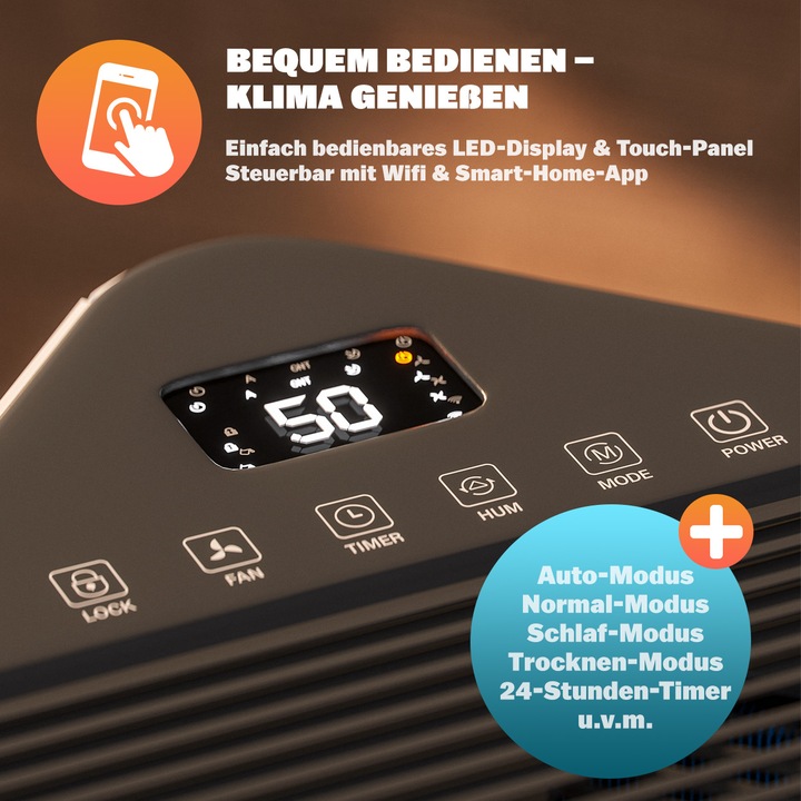 Produktbild Monzana Luftentfeuchter (30 m², 20 l/24h)