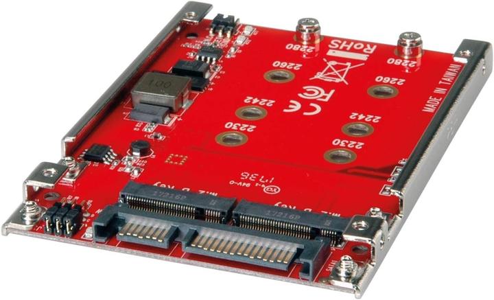 Produktbild Roline M.2 zu SATA III SSD H/W Adapter, 2x M.2 NGFF SSD, Boot- und RAID-fähig