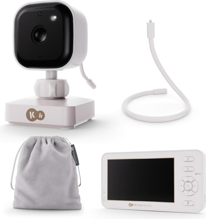 Image du produit KinderKraft Baby monitor NITEEYE TRAVEL white (Babyphone avec caméra, 300 m)
