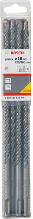 Actual product image Bosch Professional Zubehör Hammer drill SDS plus-5, 10 x 200 x 265 mm, pack of 10 (10 mm)