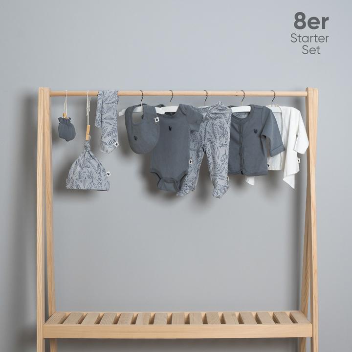 Immagine prodotto TotsTale Premium 8-tlg. Newborn Starter-Set – Babykleidung aus Bio-Baumwolle – Geschenk zur Geburt (50, 56, 62, 68)