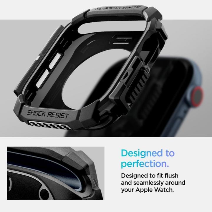 Actual product image Spigen Rugged Armor Apple Watch 10 42mm czarny/black ACS08585