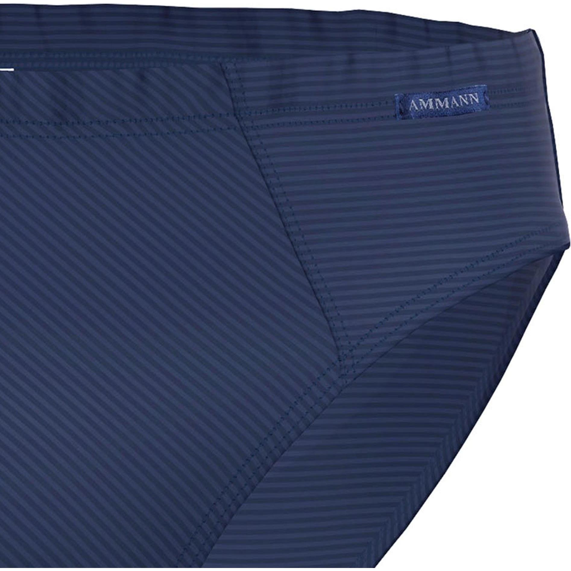 Thumbnail - Ammann, Herren, Unterhosen, Slip Casual Bequem sitzend Cotton & More Mini Slip, Blau, (L, Einzelpack)