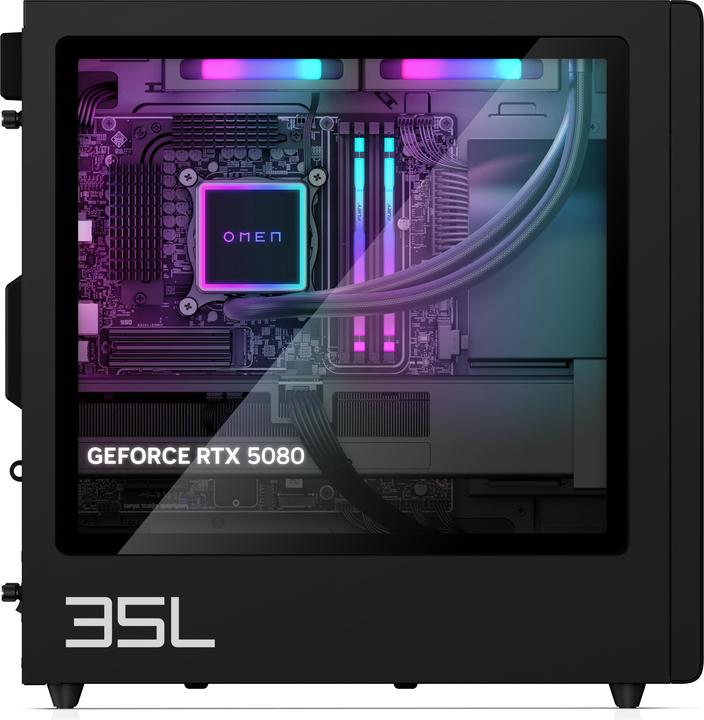 Produktbild HP OMEN GT16-1471ng 35L Gaming Desktop Ryzen™ 7 9800X3D 32GB/2TB SSD RTX 5080 Win11 (2000 GB, 32 GB, GeForce RTX 5080)