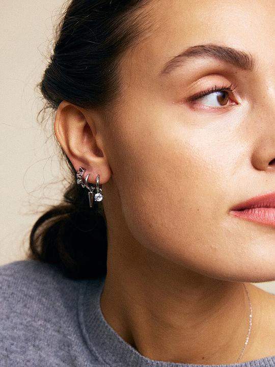 Immagine prodotto Edblad Ohrringe PEAK HOOPS ICON ONE HEART Steel (Metallo)