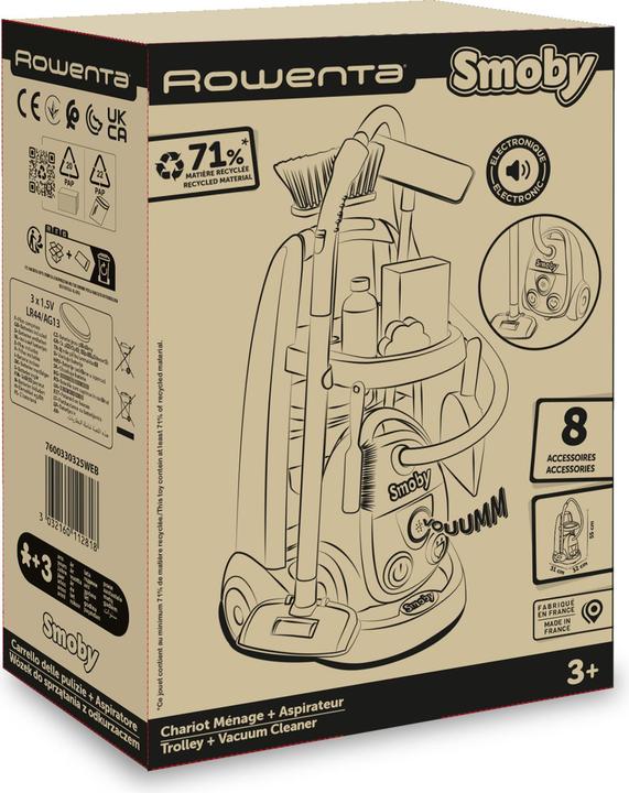 Produktbild Smoby Rowenta Reinigungstrolley