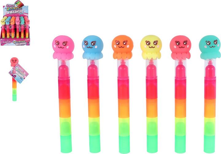 Produktbild Glamour Multi Textmarker Oktopus, 19cm