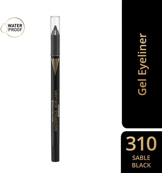 Actual product image Max Factor MASTERPIECE WOW LINER Gel Eyeliner wasserfest #310-Sable Black 1.2 gr (Sable Black)