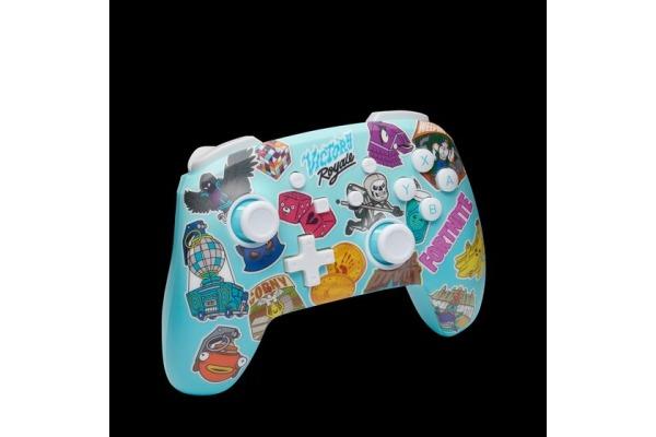 Produktbild PowerA Enhanced Wireless Controller - Fortnite Sticker Mania (Switch Lite, Switch, Switch OLED)