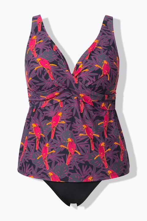 Actual product image Ulla Popken Parrot Print Tankini Set (52)