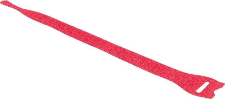 Produktbild HellermannTyton Schnellkabelbinder 200x12,5 Textil rot (Kunststoffkabelbinder, 200 mm, 10 Stk.)