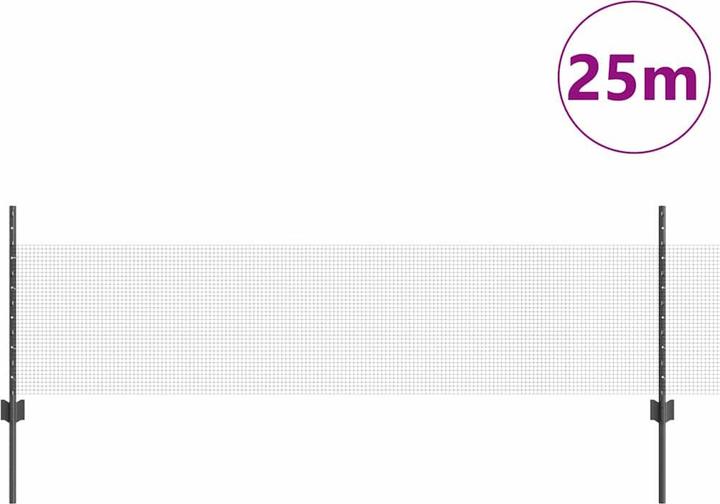 Produktbild vidaXL Grau Zaun