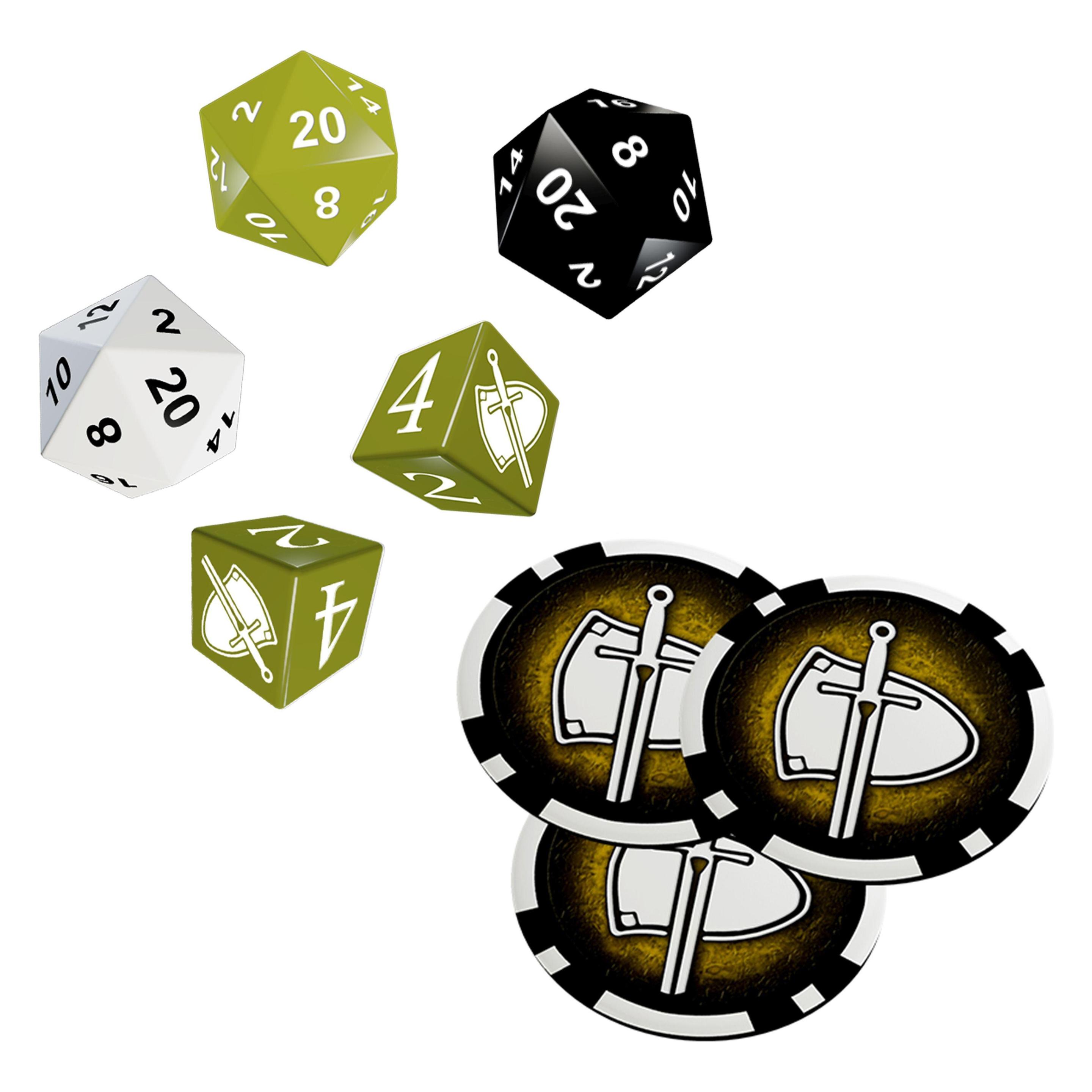 Ulisses Spiele DSA5 - Beginner's Box: Krijger - Dobbelsteen & Chipset