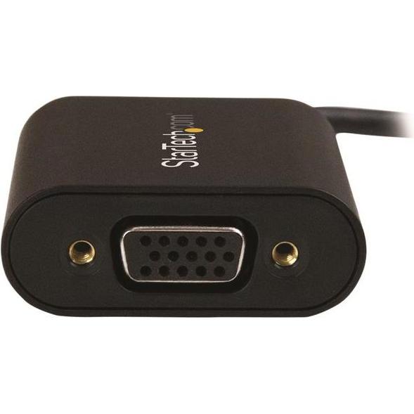 Thumbnail - StarTech USB-C Adapter To VGA (VGA, 18.60 cm), Data + Video Adapter, Schwarz
