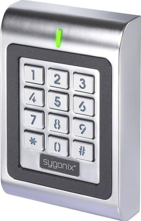 Actual product image Sygonix Code-Tastatur SY-6879940 RFID 12/18V DC IP66 Oberflächenmontage Schwarz (SY-6879940) (Electronic numerical code)