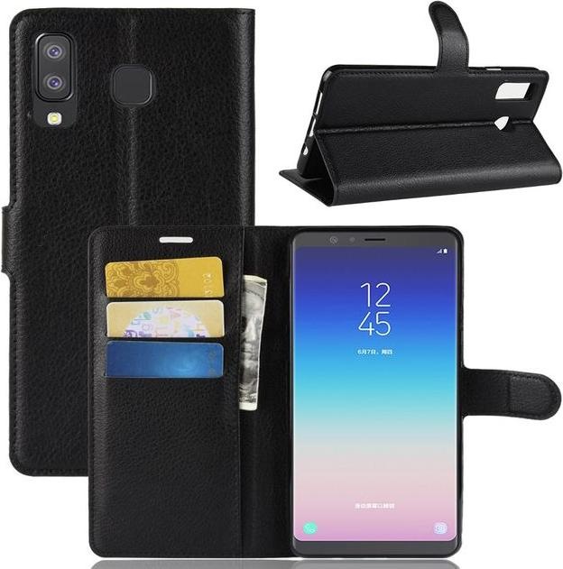 Produktbild MU Classic Litchi Leder Bookcover Series (Samsung Galaxy A8 Star)