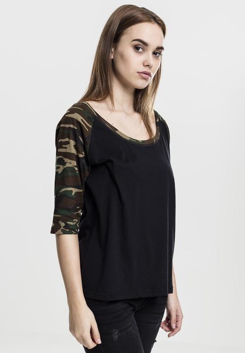 Actual product image Urban Classics Ladies 3/4 Contrast Raglan Tee (XS)