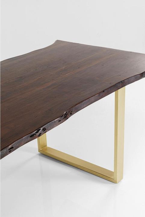 Actual product image Kare Design Table Harmony Walnut Brass 180x90cm (180 x 90 x 76 cm)