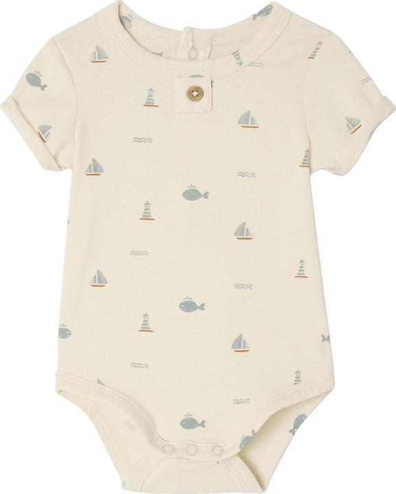 Actual product image Vertbaudet Bio-Kollektion: 2er-Pack Baby Bodys für Neugeborene mit Öffnung hinten (74)
