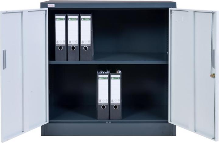 Produktbild Jet-Line Aktenschrank KIEW dunkelgrau-anthrazit knock-down 90x40x90cm (90 x 40 x 90 cm)