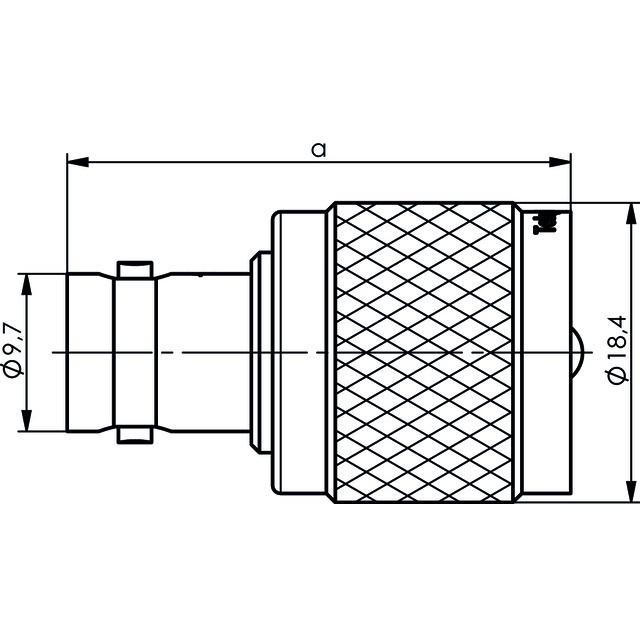 Thumbnail - Telegärtner Koax-Adapter BNC-Buchse, Elektronikkabel + Stecker