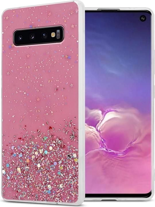 Actual product image Cadorabo TPU cover sparkling glitter (Samsung Galaxy S10)