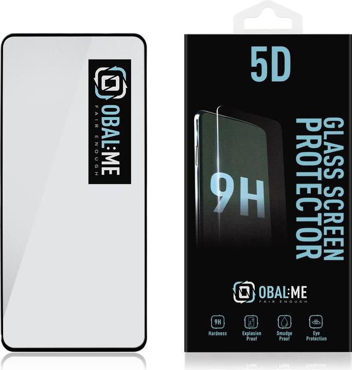 Actual product image - OBAL:ME 5D Glass Screen Protector for Honor Magic5 Lite Black (1 pcs., Honor Magic 5 Lite)