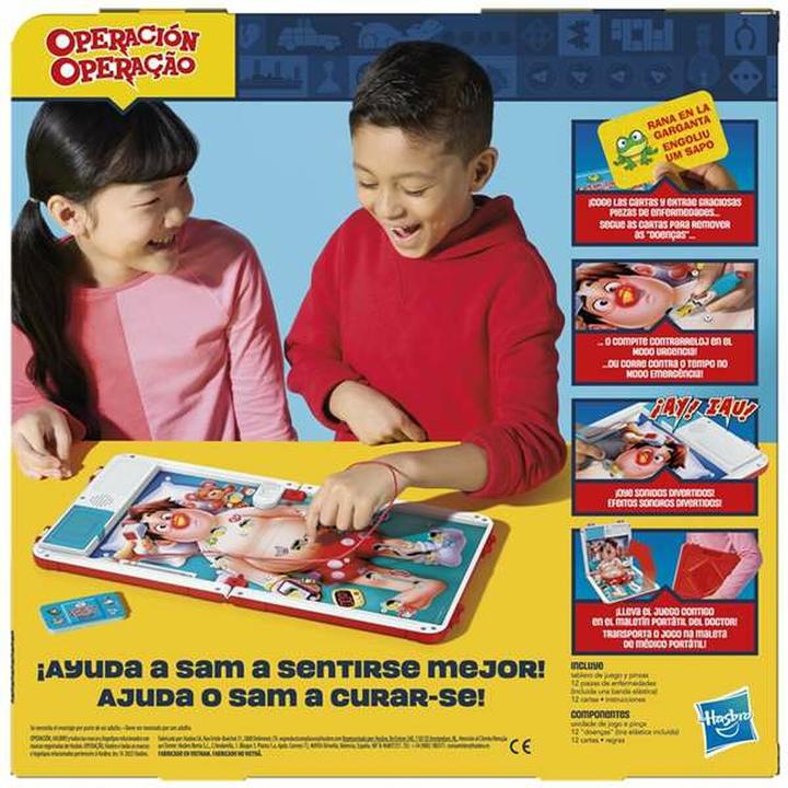 Actual product image Hasbro Gaming Doktor Bibber elektronisches Brettspiel in einer Tragebox (Portuguese, Spanish)