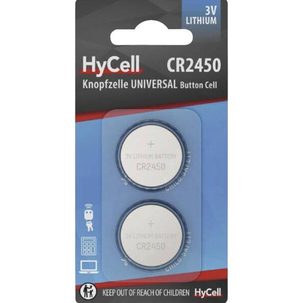 Ansmann Batterie CR2450 Knopfzelle 3V CR2450 Lithium 2 St?ck (2 pz., CR2450), Batterie + pile