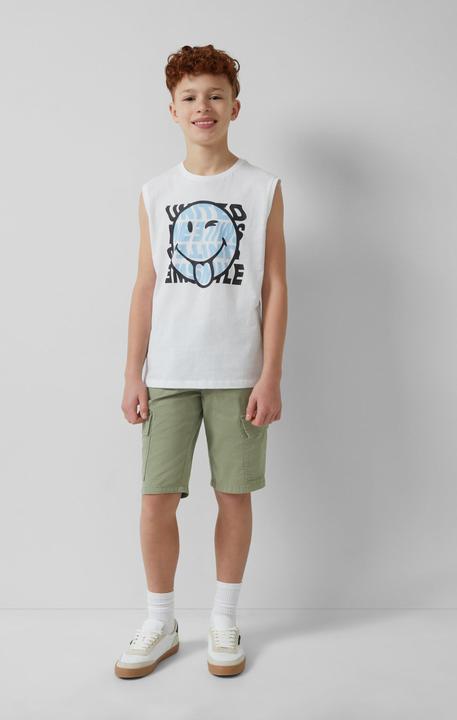 Produktbild S.Oliver T-Shirt Ärmlloses Shirt mit Smiley®-Print (134, 140)