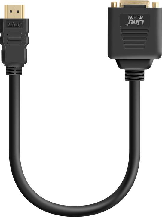 Produktbild LinQ Videoadapter HDMI-Stecker auf DVID-Buchse und HDMI-Buchse (DVI, HDMI)