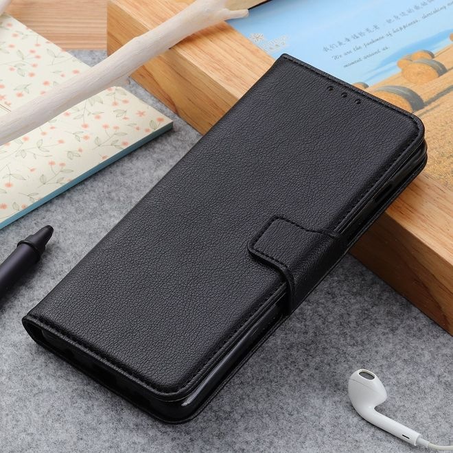 Produktbild MU Classic Litchi Leder Bookcover Series (Motorola Edge)