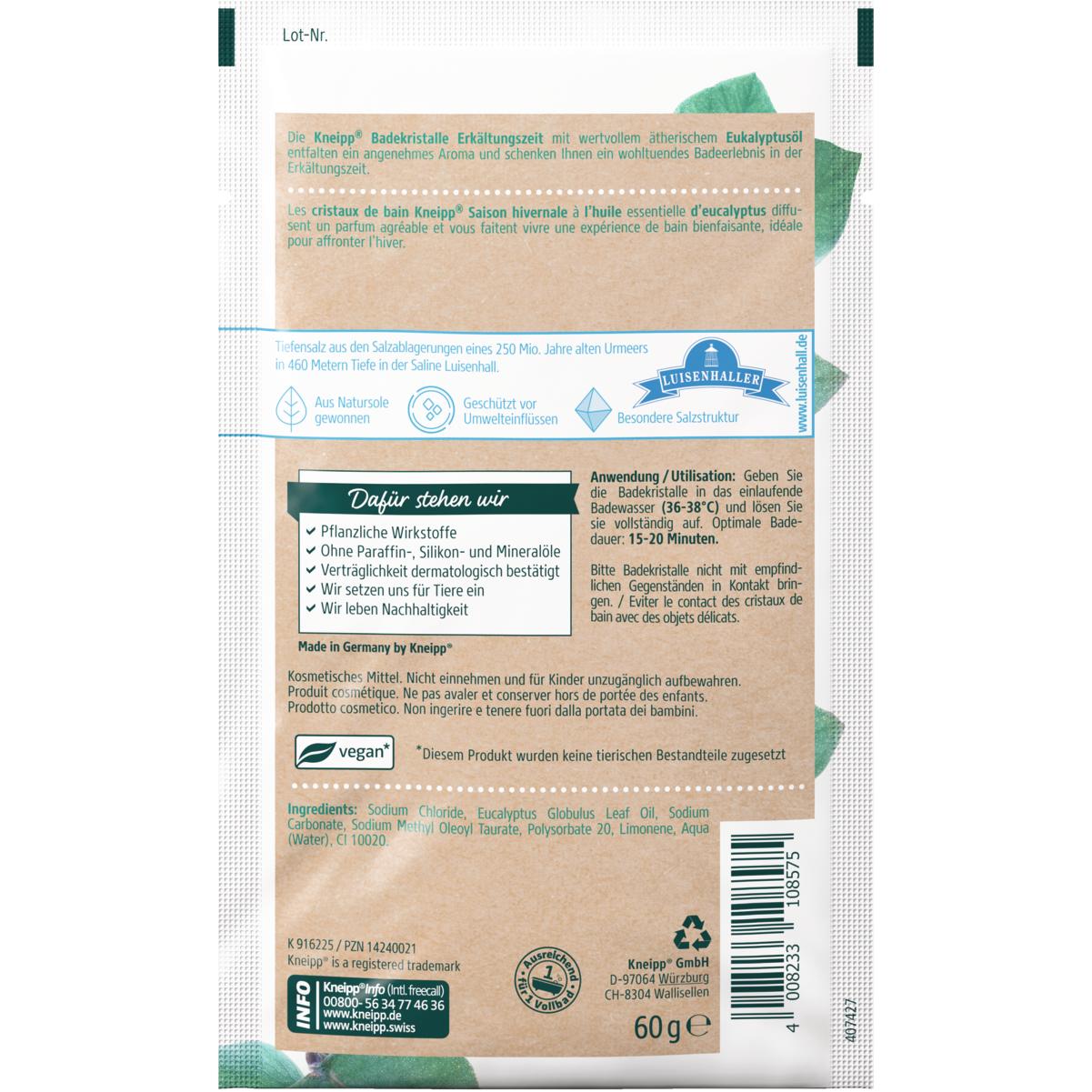 Thumbnail - Kneipp, Badezusatz, Erkältungszeit (Badesalz)