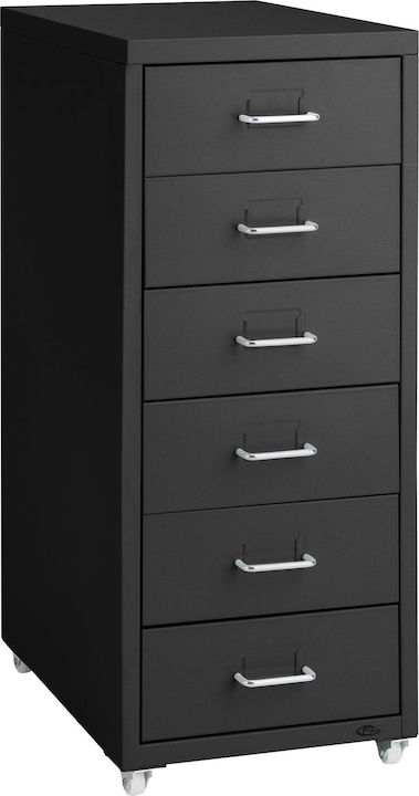 Image du produit tectake Caisson de bureau 6 tiroirs (41 x 28 x 69 cm)