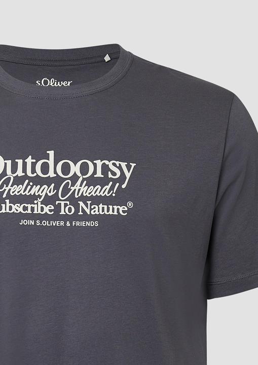 Produktbild S.Oliver T-Shirt Baumwoll-T-Shirt mit Frontprint (4XL)