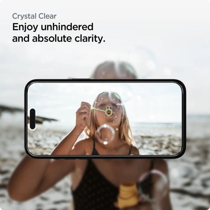 Actual product image Spigen Glas.tR AlignMaster (2 pcs., Apple iPhone 15 Pro)