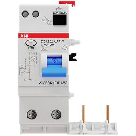Abb, Interruttore Differenziale, DDA202A-25/0.03AP-R Blocco Fi Per S202 2CSB202401R1250