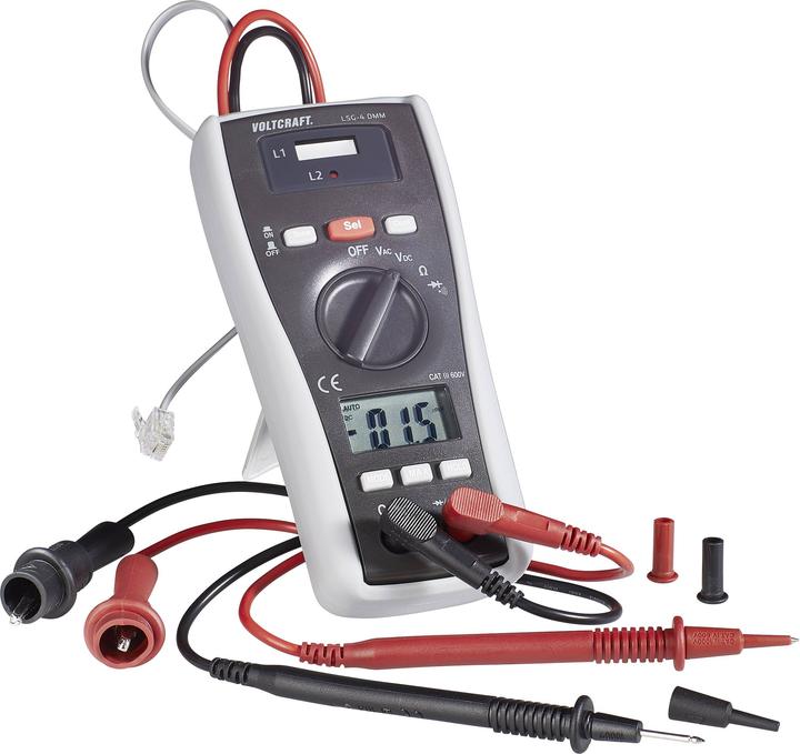 Produktbild Voltcraft Multimeter mit Leitungssuchgerät LSG-4 DMM (CAT III 600V)