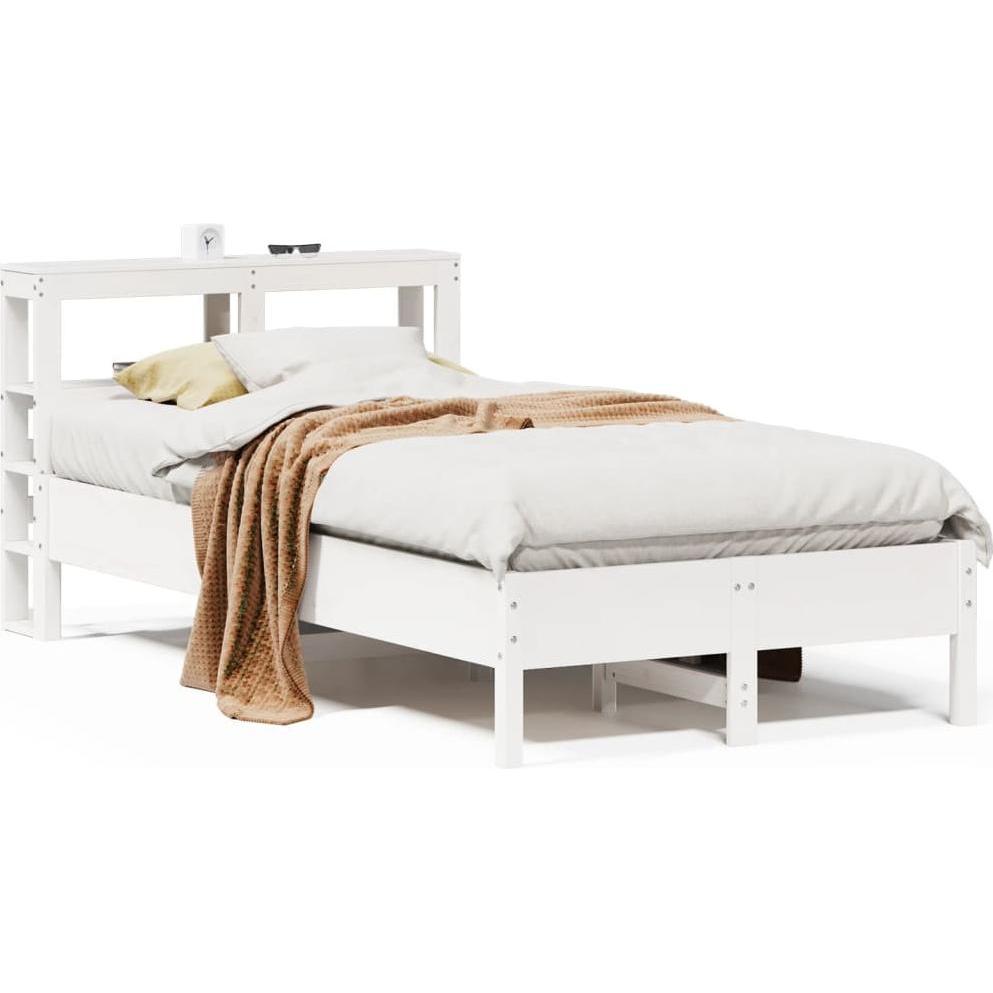 VidaXL, Bett, Massivholzbett Holzbett Bett Einzelbett mit Kopfteil 100x200cm Kiefer (100 x 200 cm)