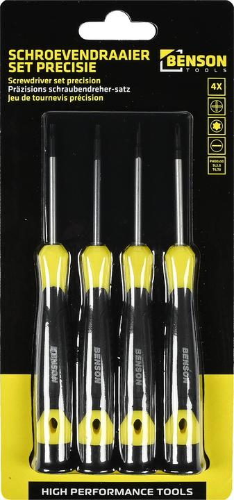 Actual product image Benson Screwdriver set precision 4 pcs