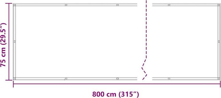 Produktbild vidaXL Balkon Sichtschutz