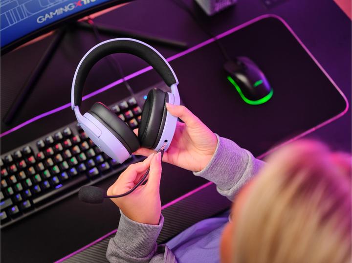 Actual product image Trust GXT490P FAYZO 7.1 USB HEADSET PURPLE (Cable)