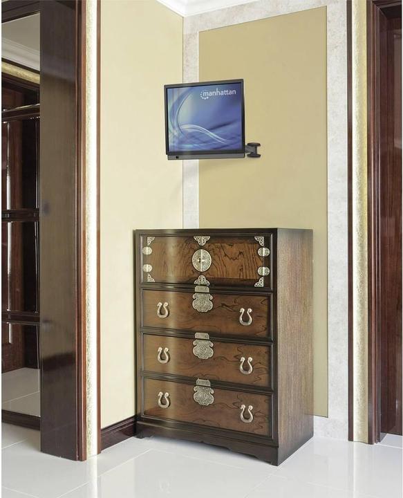 Actual product image Manhattan TV wall bracket w. gas strut + ball joint (Wall, 60", 30 kg)